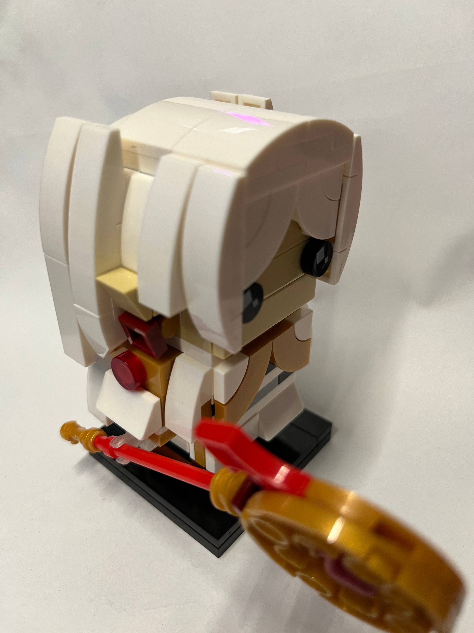 Lego Compatible Plate 1 x 1 with Clip Angled