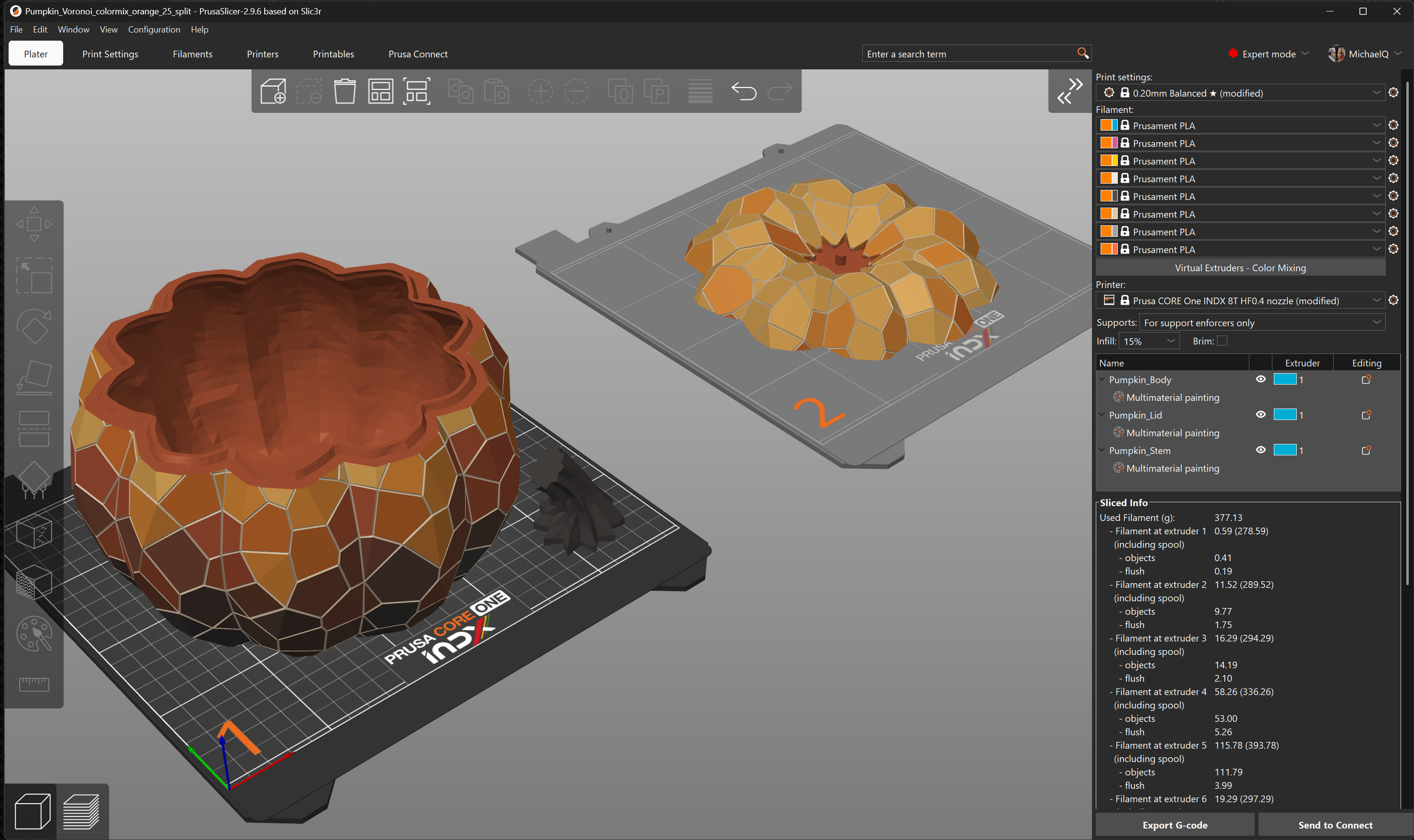 Colormix Voronoi Pumpkin Box