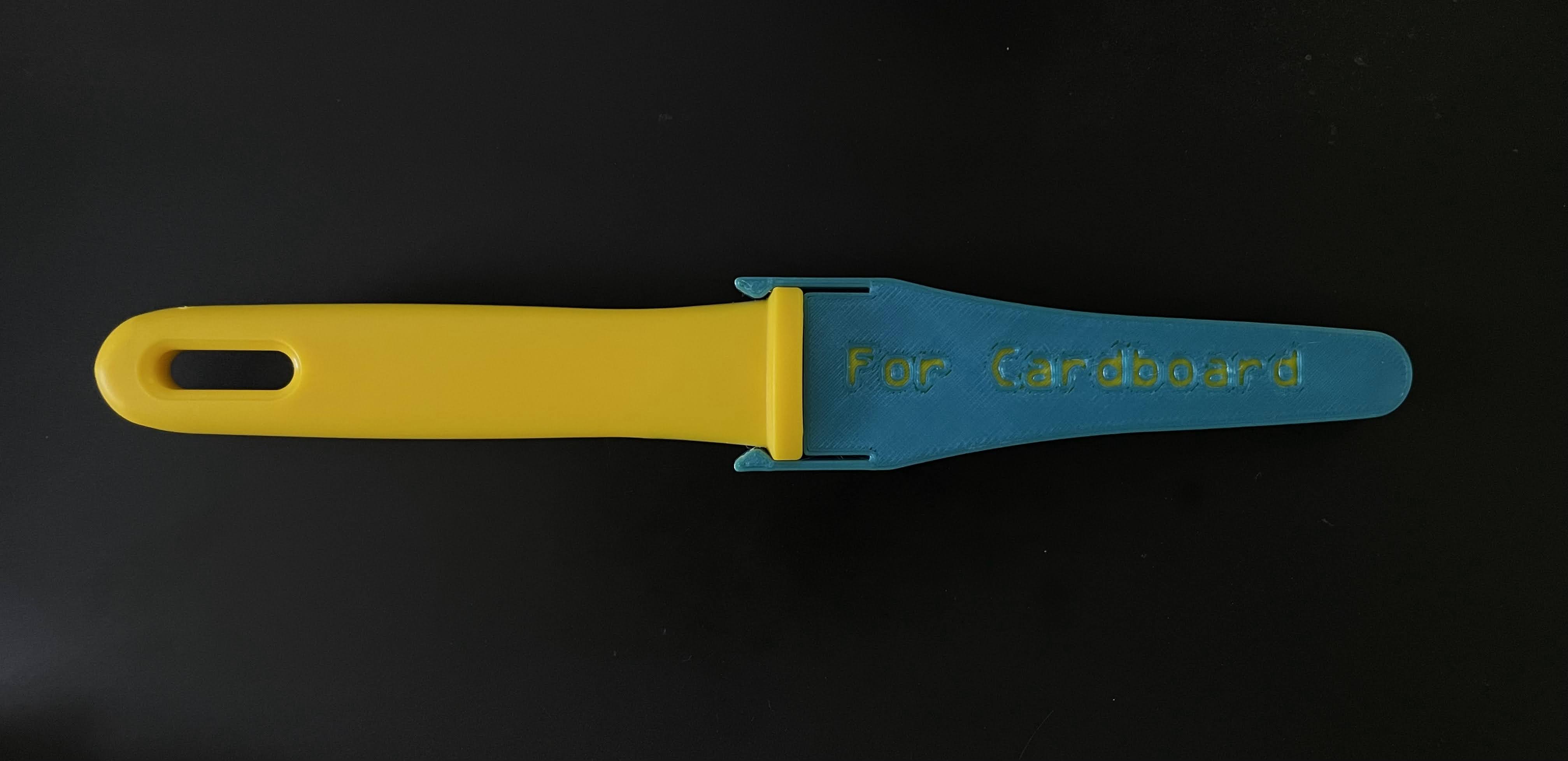 Canary Cardboard Knife Sheath by amoose136 Download free STL model
