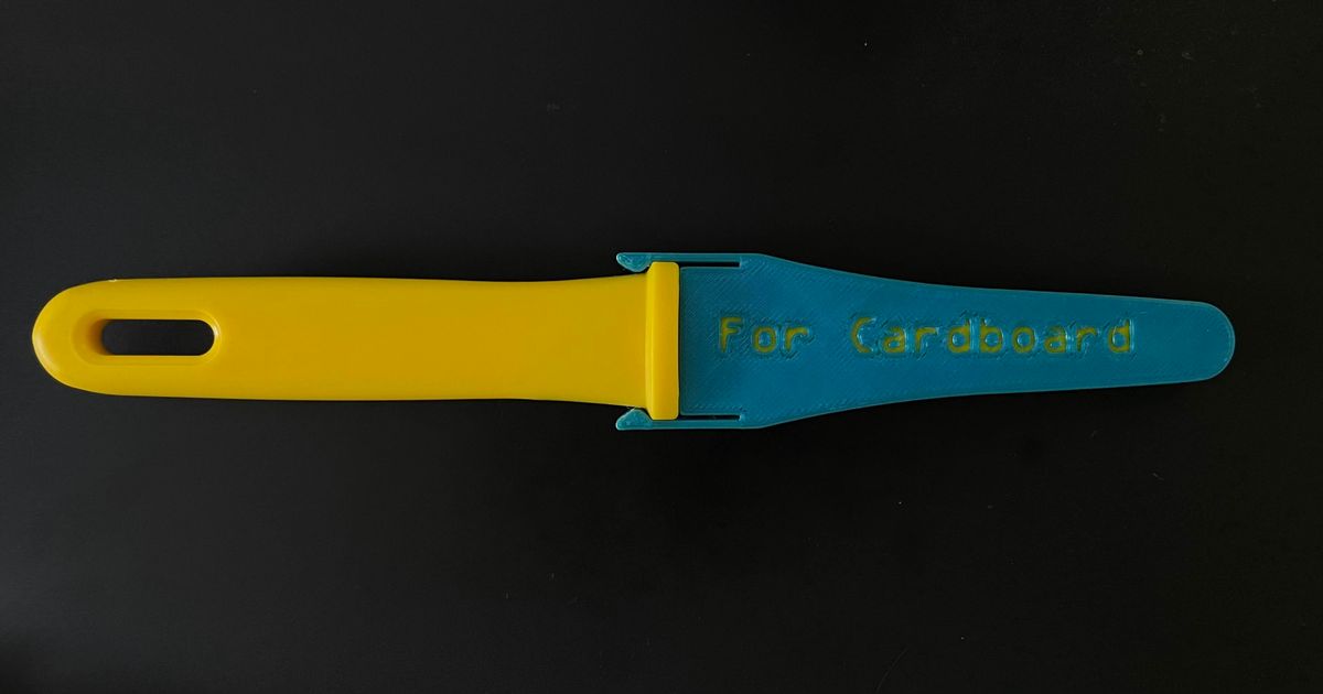 Canary Cardboard Knife 