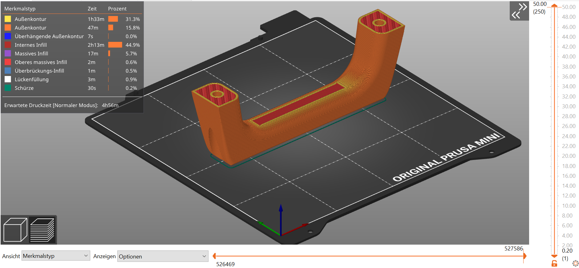 Miniatura 4 do modelo 3D Prusa Mini handle (Supportless)