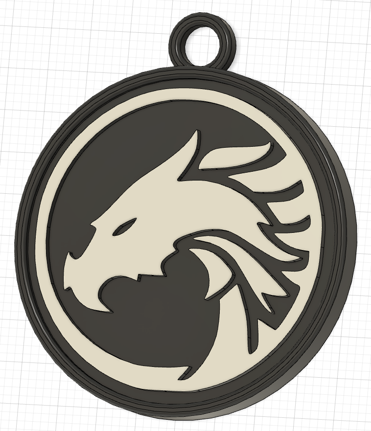Dragon keychain