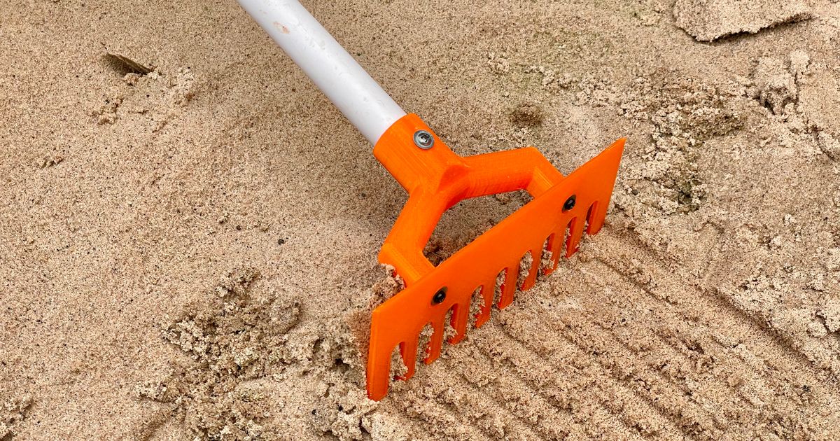 3D Sand Tools - Rake by Ricardo Alves | Download free STL model ...