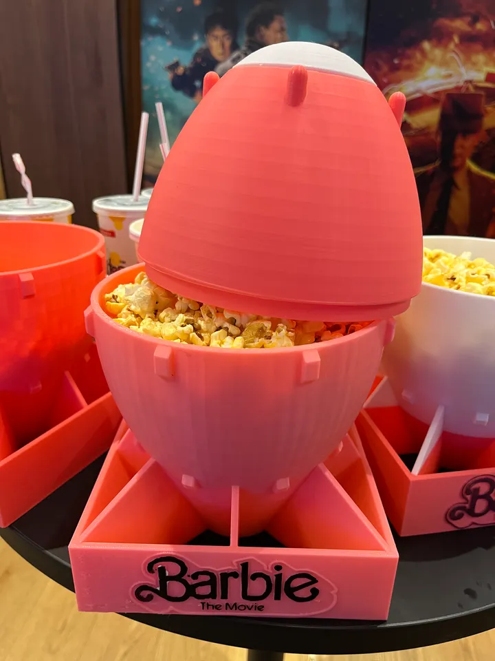 Barbie/Oppenheimer Popcorn Bucket by Three_Body_Problem, Download free STL  model