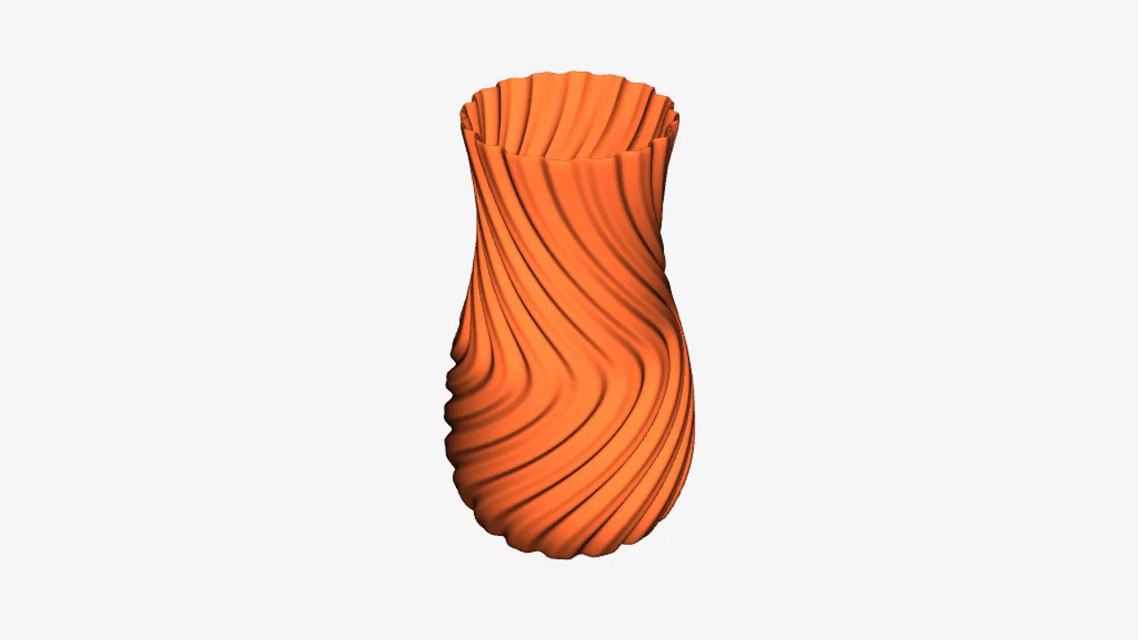 Hi-Poly Sinewave Vase by melkon09 | Download free STL model ...