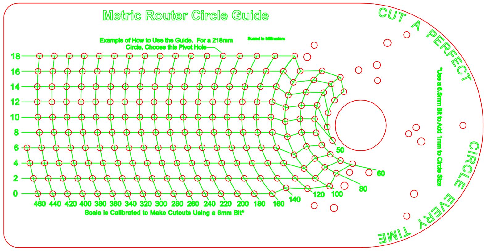 Miniatura 2 do modelo 3D Metric Router Circle Guide