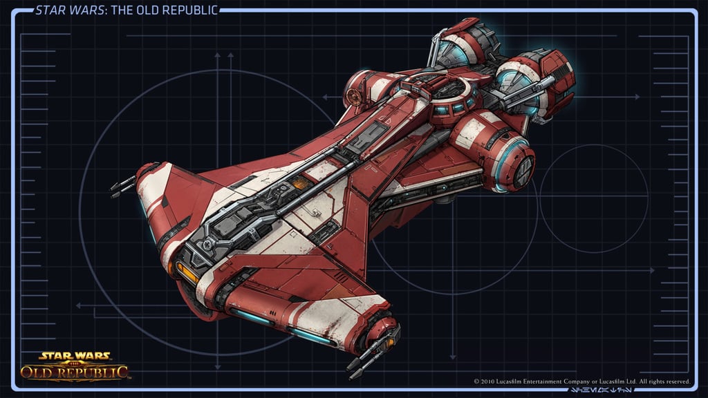 Star Wars The Old Republic Jedi ship