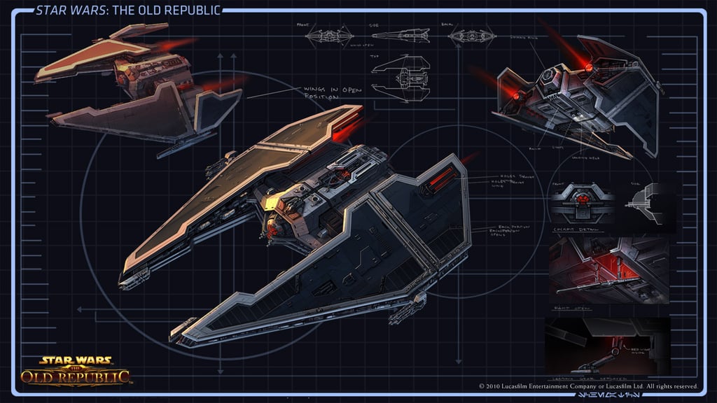 Star Wars The Old Republic Sith ship