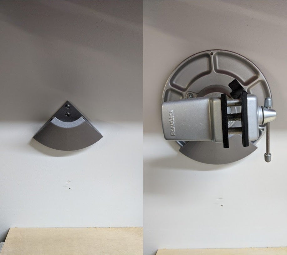 Wall Cradle / Wall Mount - Panavise with Tray Base