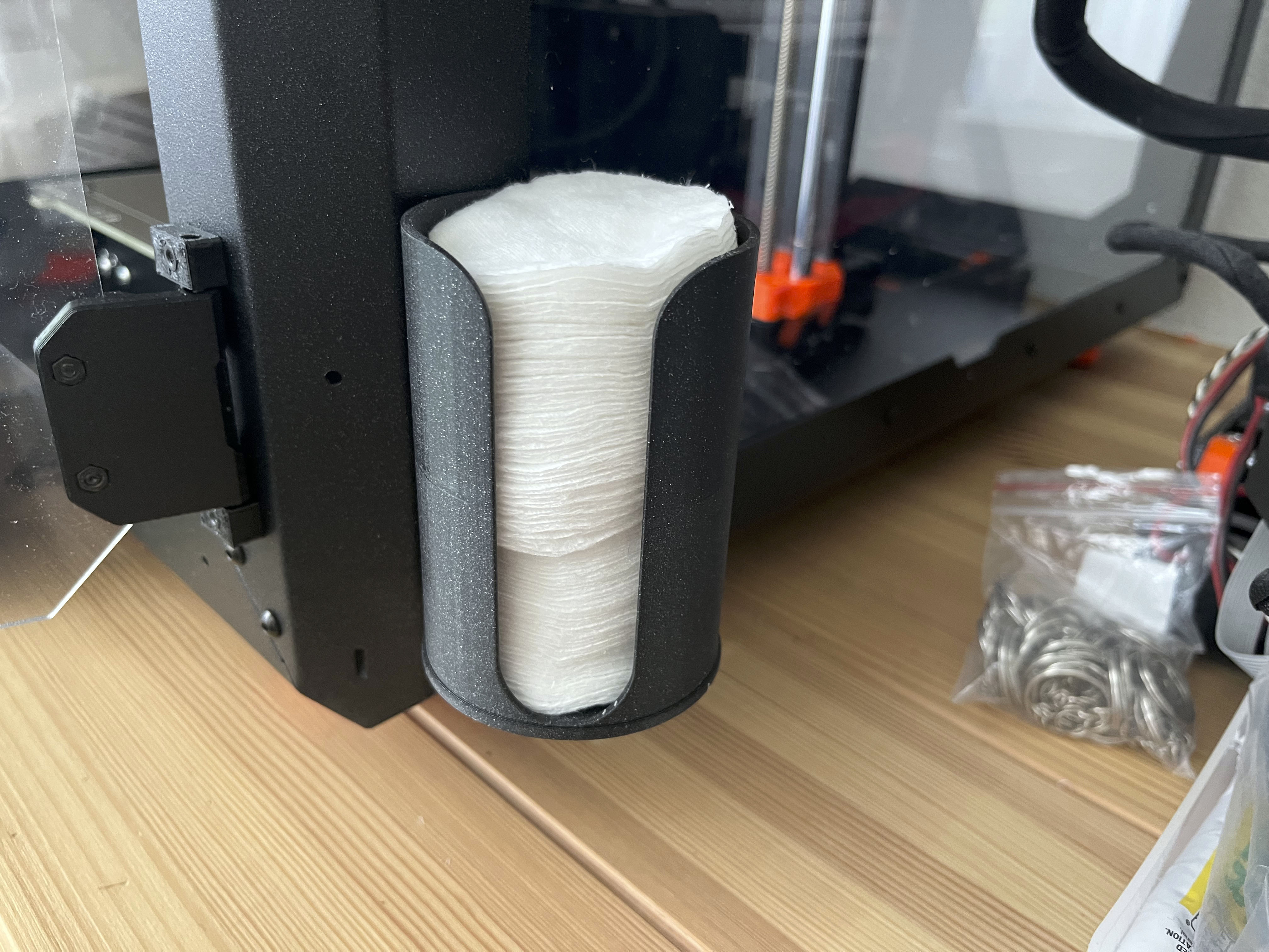 Cotton Pads Holder Attachment for Original Prusa Enclosure