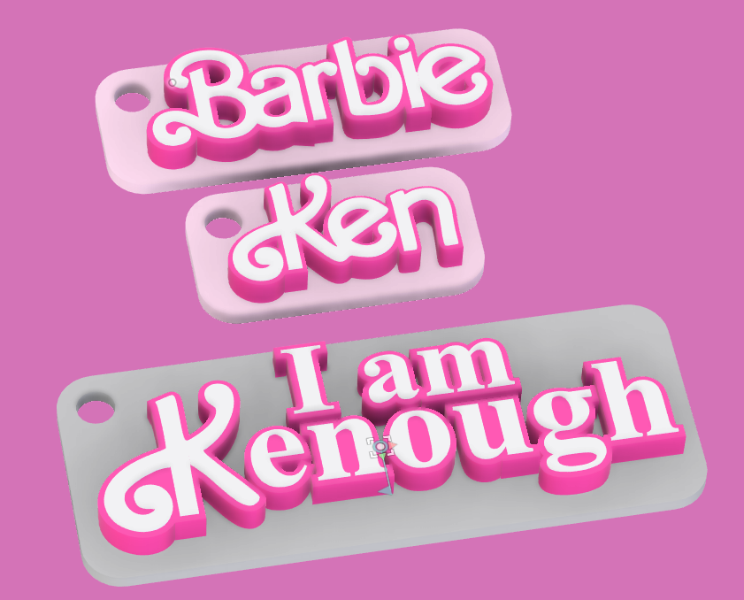 Barbie, Ken keychain