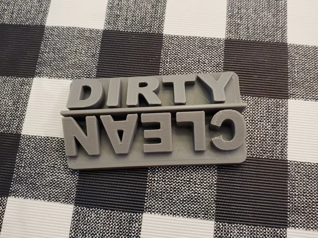 Magnetic Dishwasher Sign