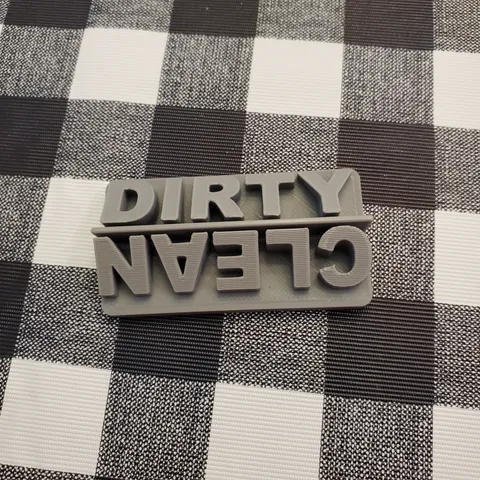 Magnetic Dishwasher Sign