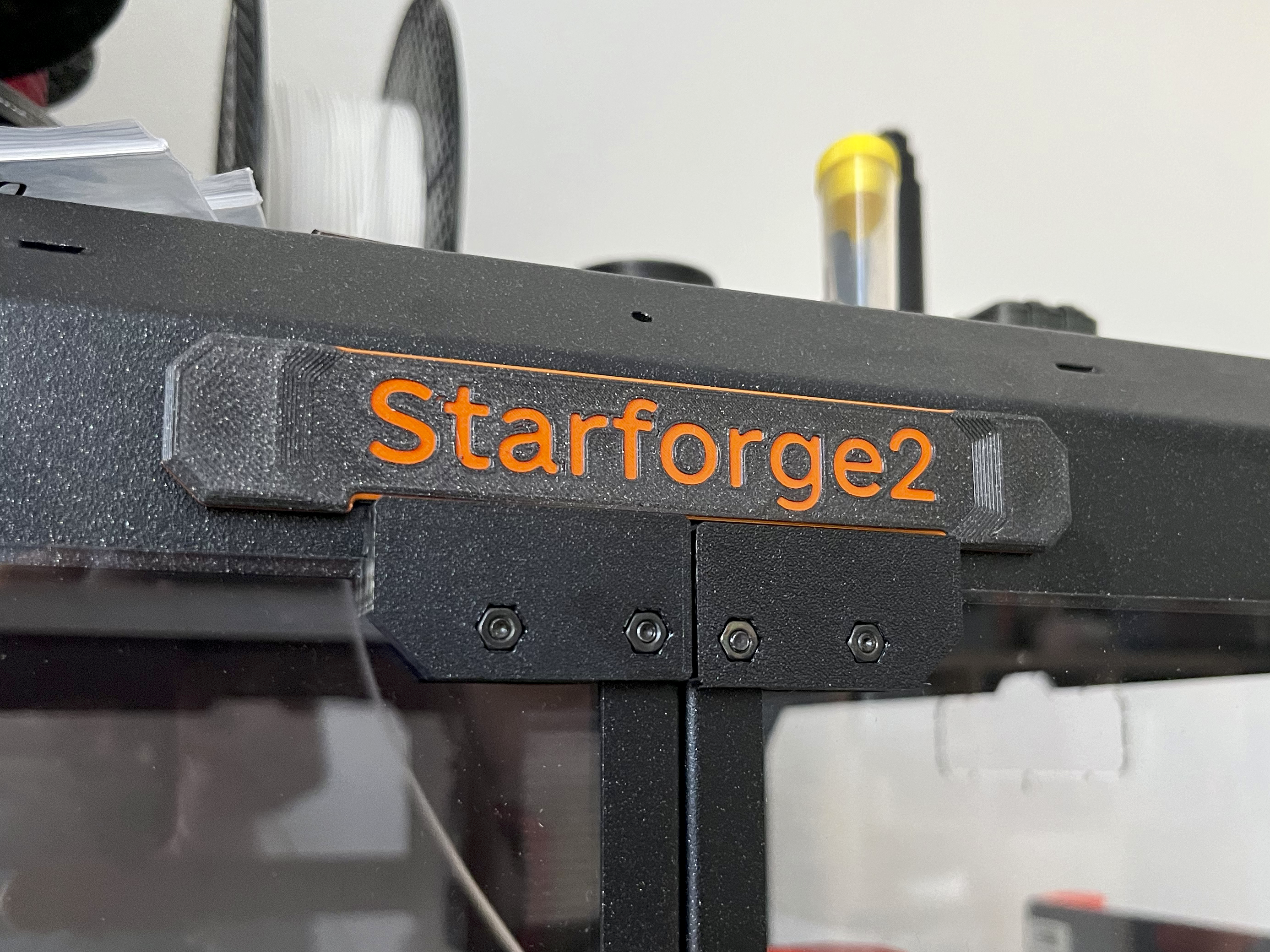 Original Prusa Enclosure Top Frontal Nameplate (Template)