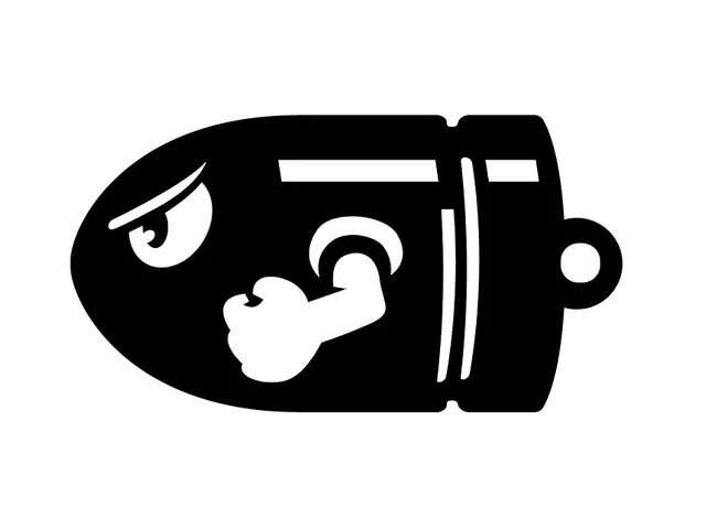Bullet Bill Keychain