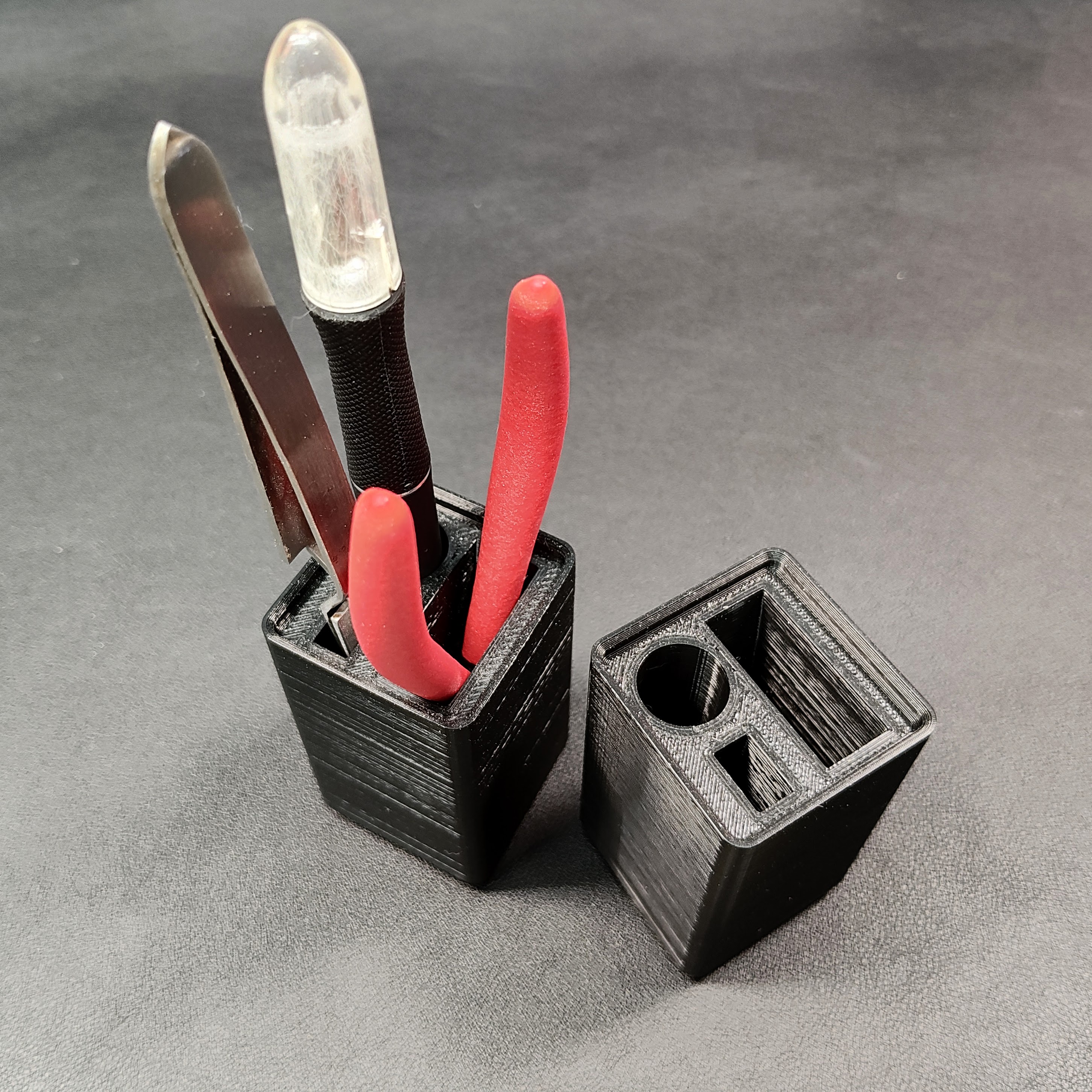 Gridfinity Holder For Hobby Knife Tweezers And Side Cutters By