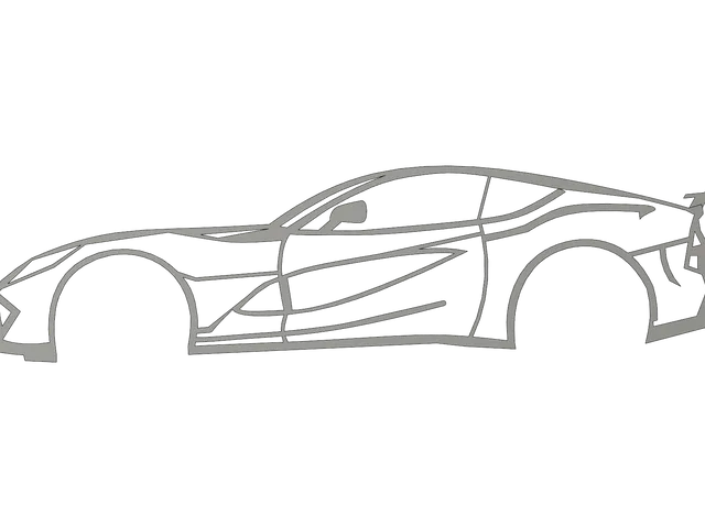Ferrari 812 Superfast Wallart Model