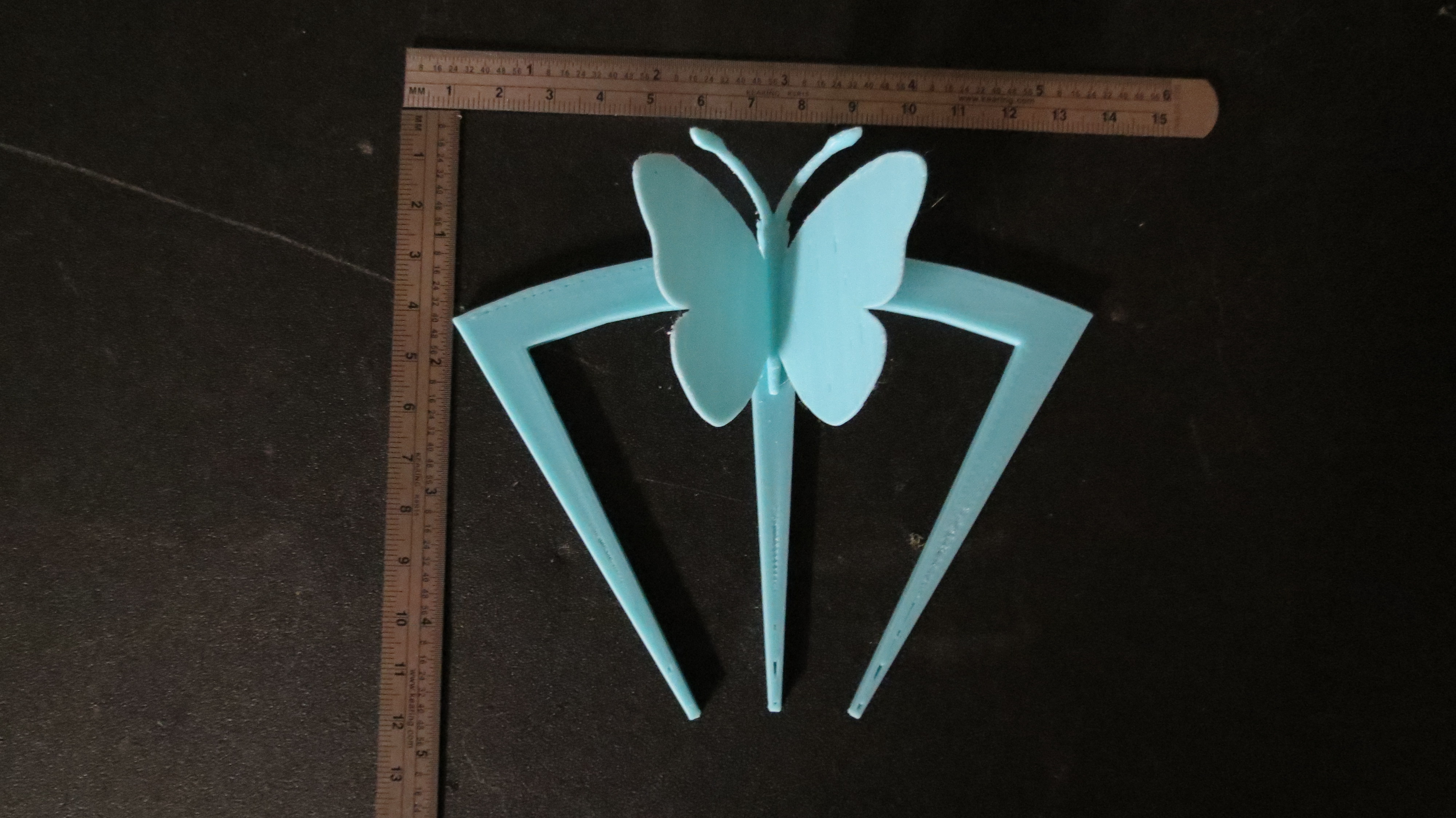 3D BUTTERFLY BUN COMB by KBartels Download free STL model 3D BUTTERFLY BUN COMB by KBartels Download free STL model
