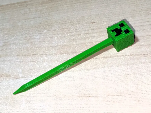 Minecraft Creeper hair pins