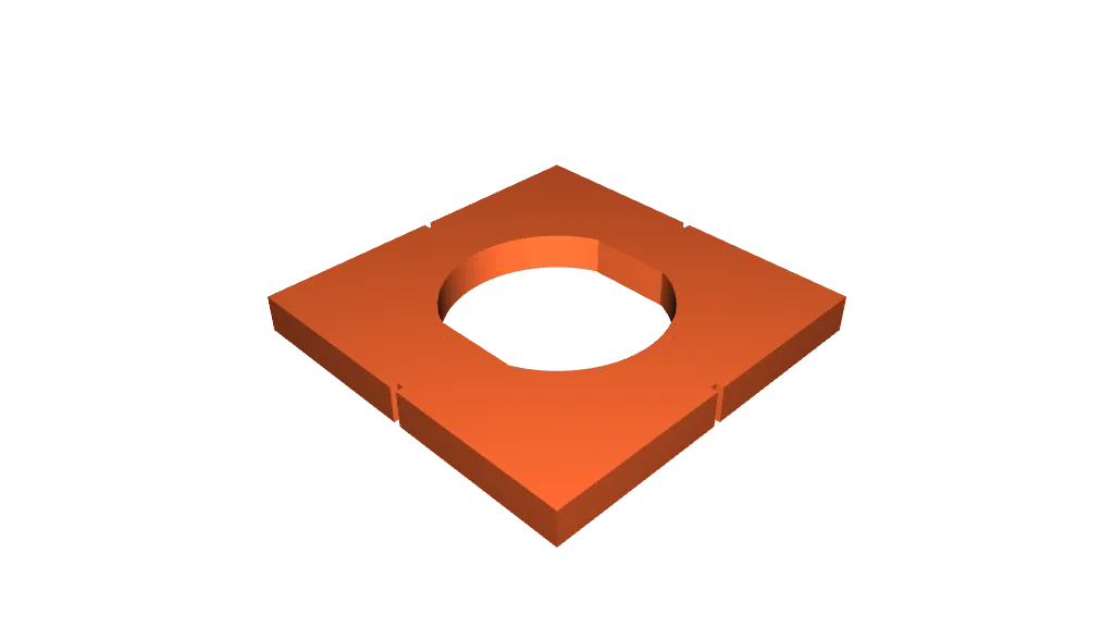 OpenScad Panel Cutout Template - double flat round switch by Michael ...