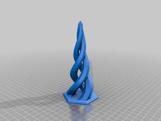 Hexagonal Helix Sculpture (prints supportless)