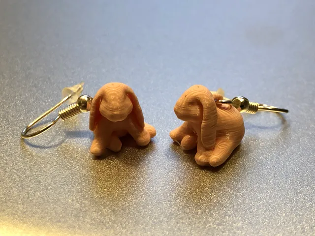 Ducky The Lop Eared Bunny Earring