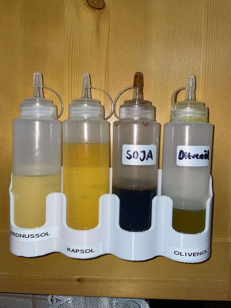 Holder for squeeze bottles