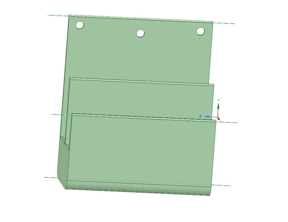 Miniatura 2 do modelo 3D Simple Letter Rack wall mount
