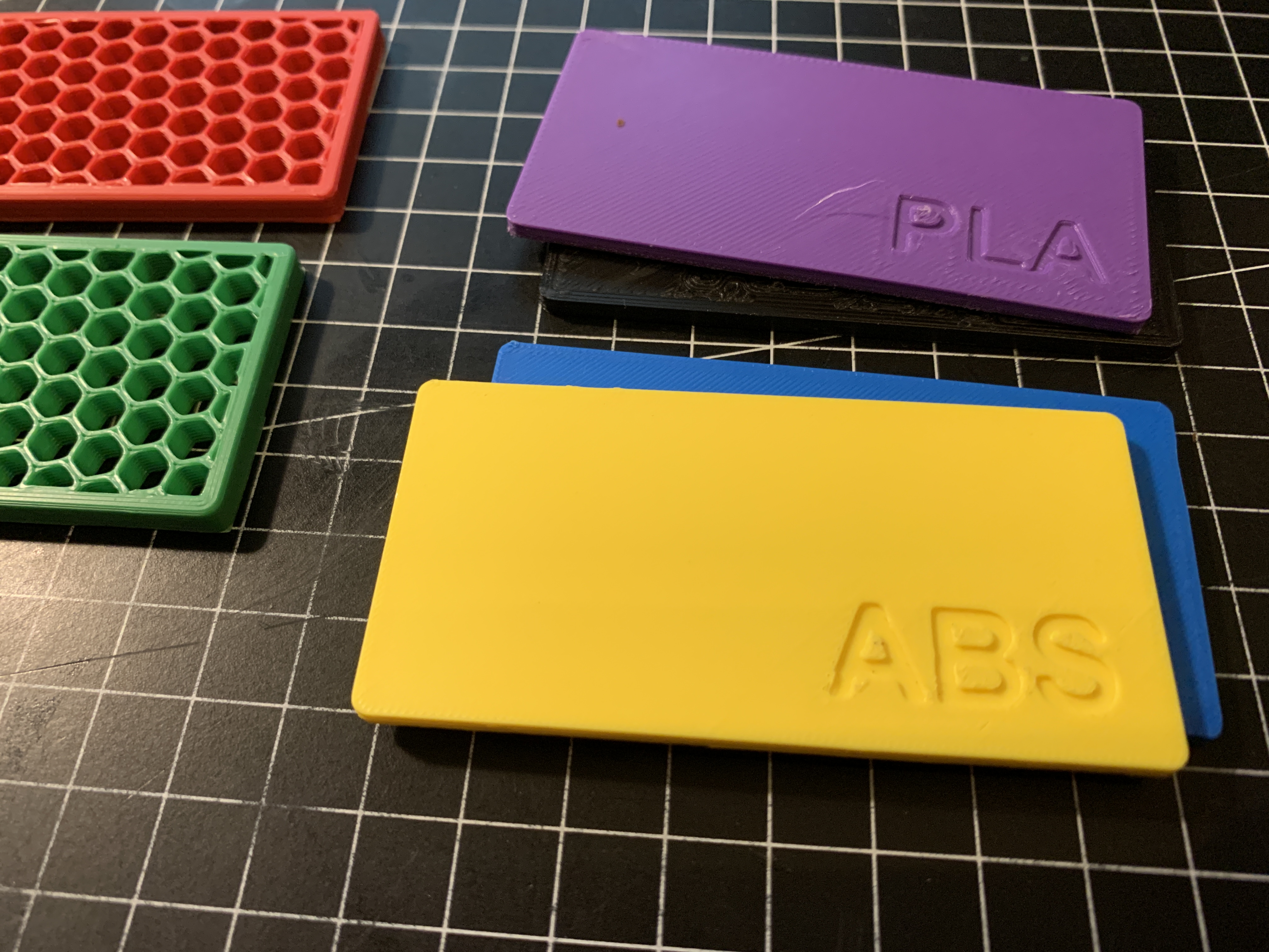 Filament sample rectangles