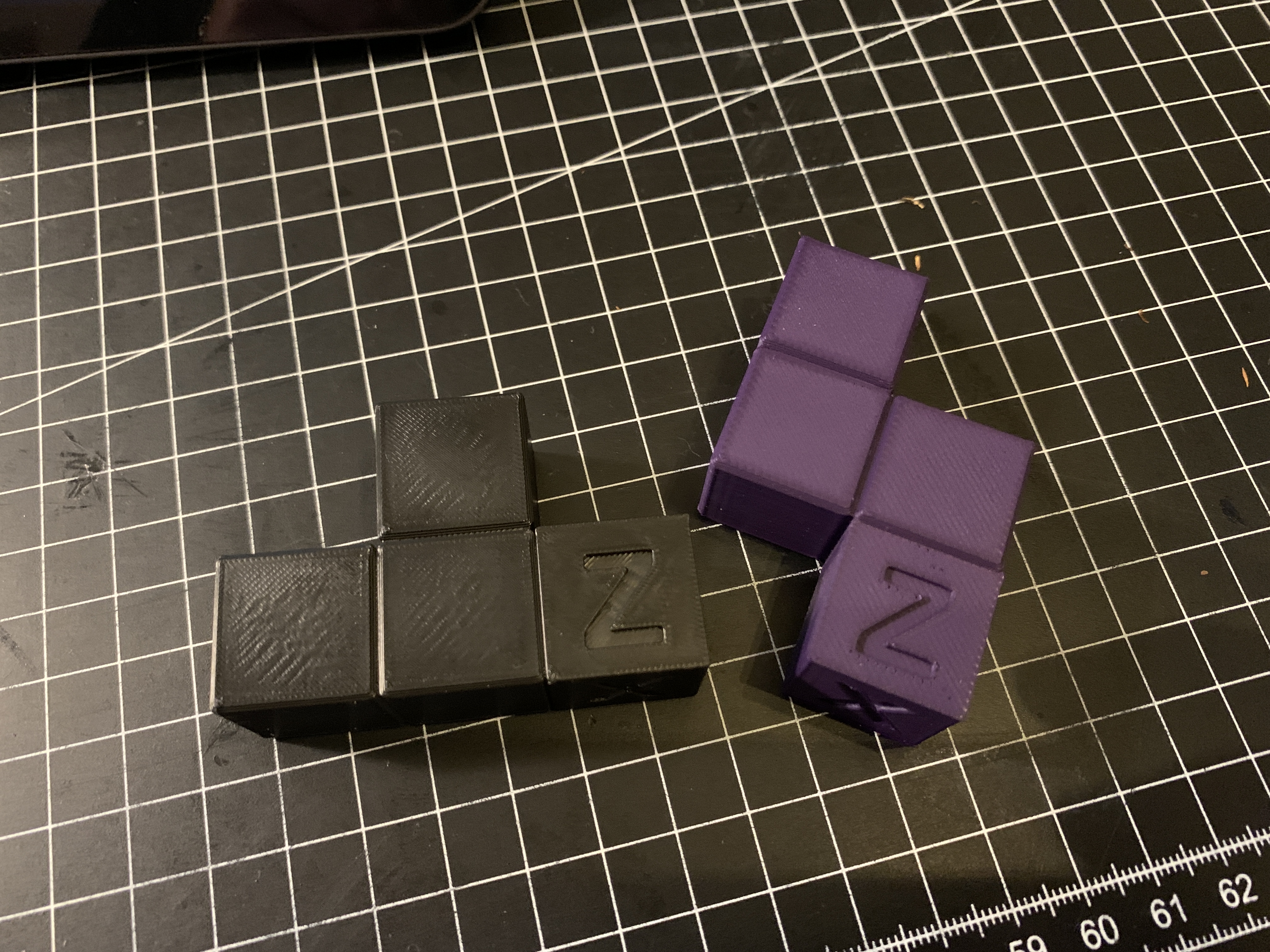 Tetris calibration shapes
