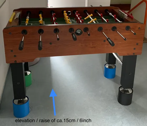 Kicker table legs extensions