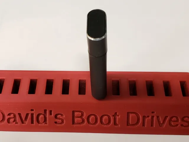 USB Memory Stick Holder with Customizable Text