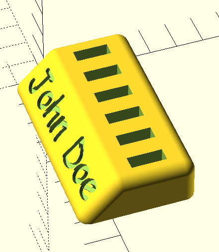 Miniatura 3 do modelo 3D USB Memory Stick Holder with Customizable Text