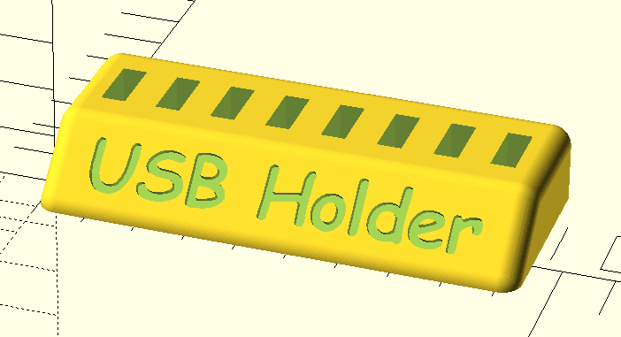 Miniatura 4 do modelo 3D USB Memory Stick Holder with Customizable Text
