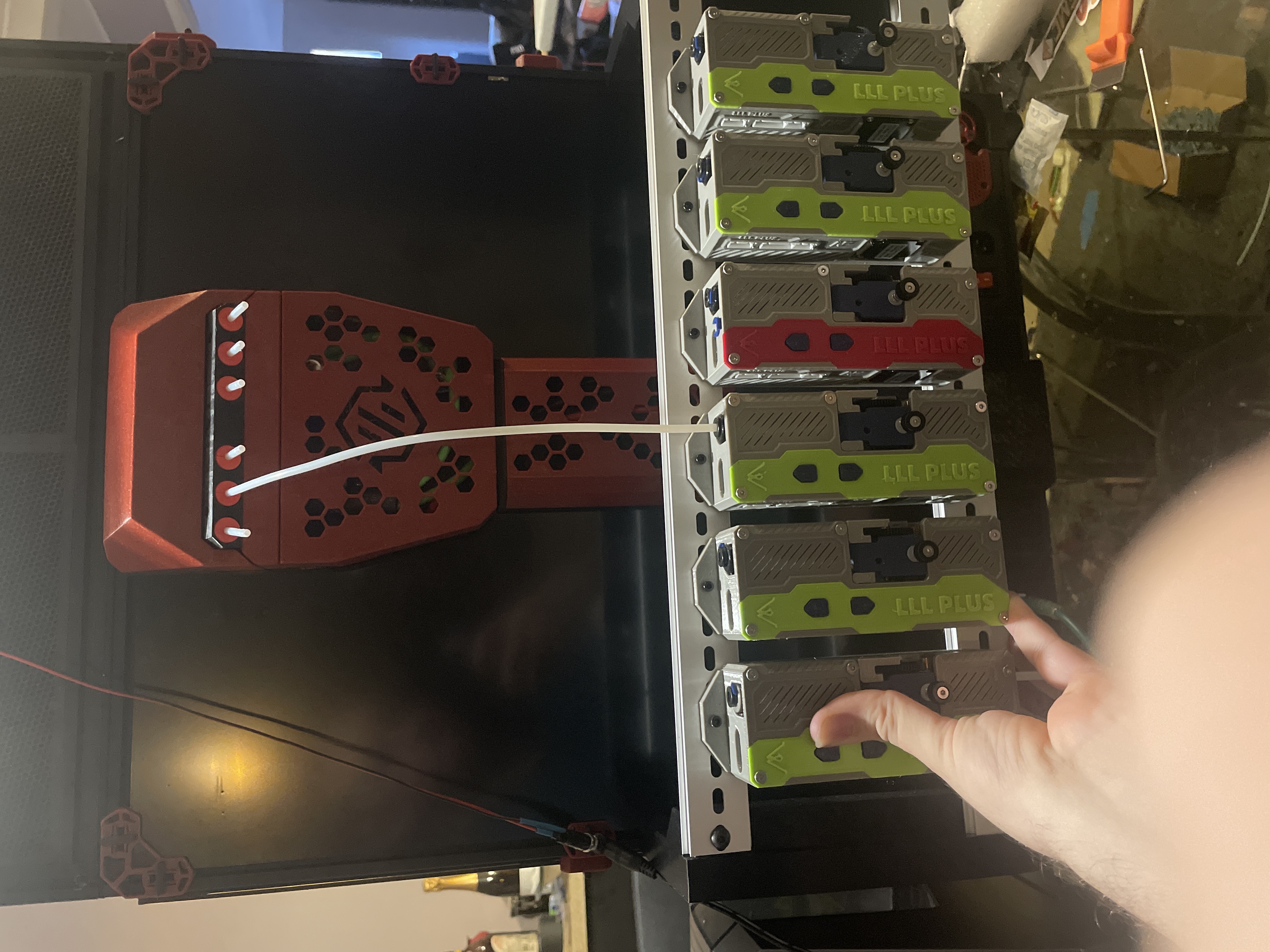 6x LLLPlus buffer DIN rail mount For Stealthchanger