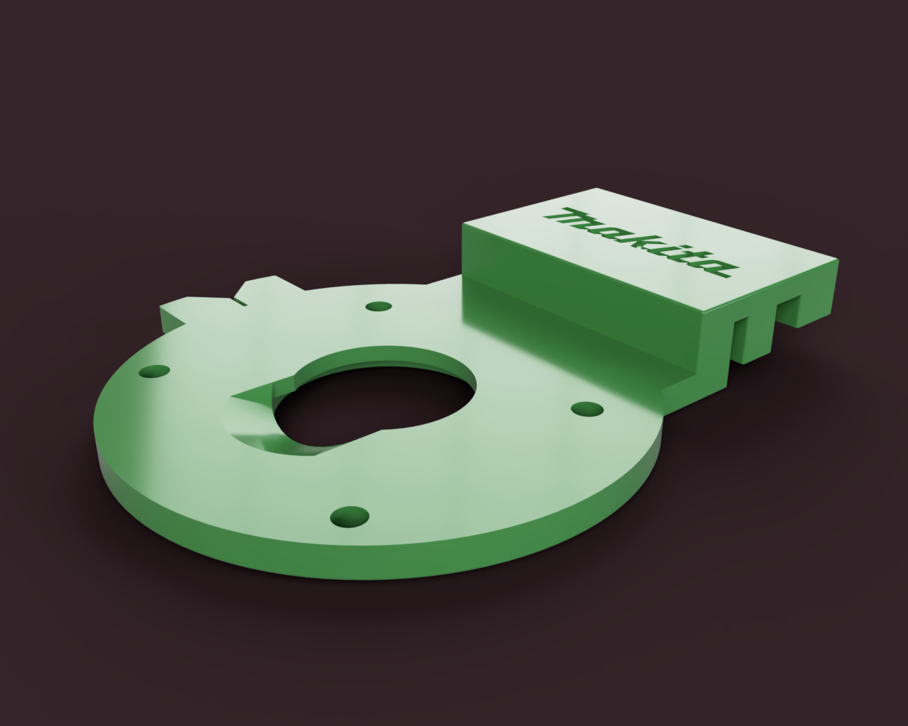 Remixed Makita Trim Router to Track Saw Rail Adapter - Tight Tolerance with Guide Bushing Geometry
