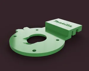 Remixed Makita Trim Router to Track Saw Rail Adapter - Tight Tolerance with Guide Bushing Geometry