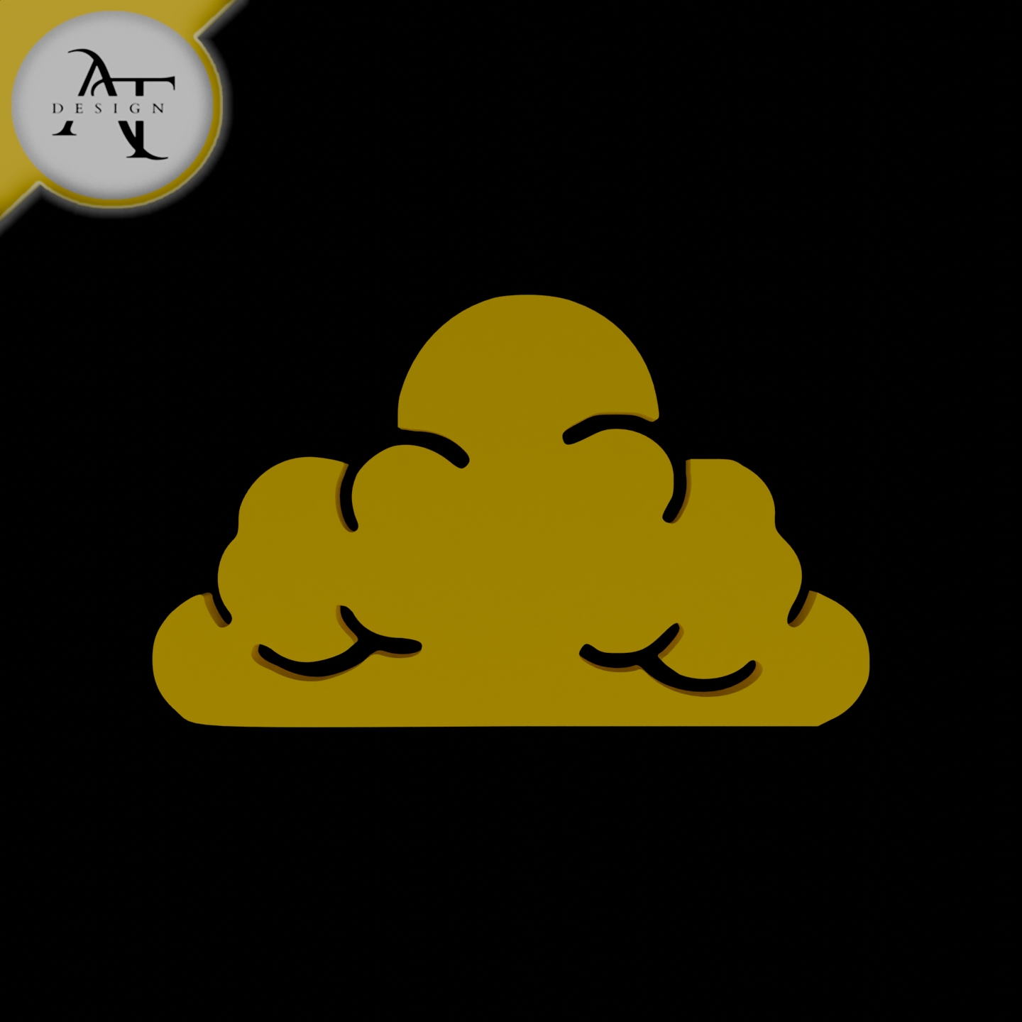 Simple Cloud Symbol - 2D Art