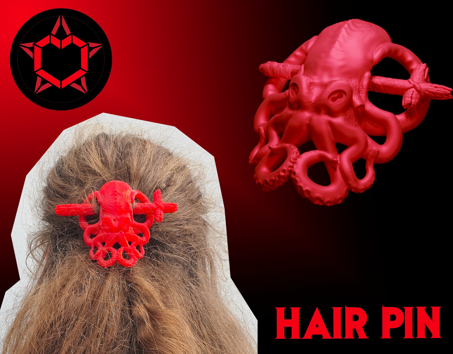 Octopus Hair Pin