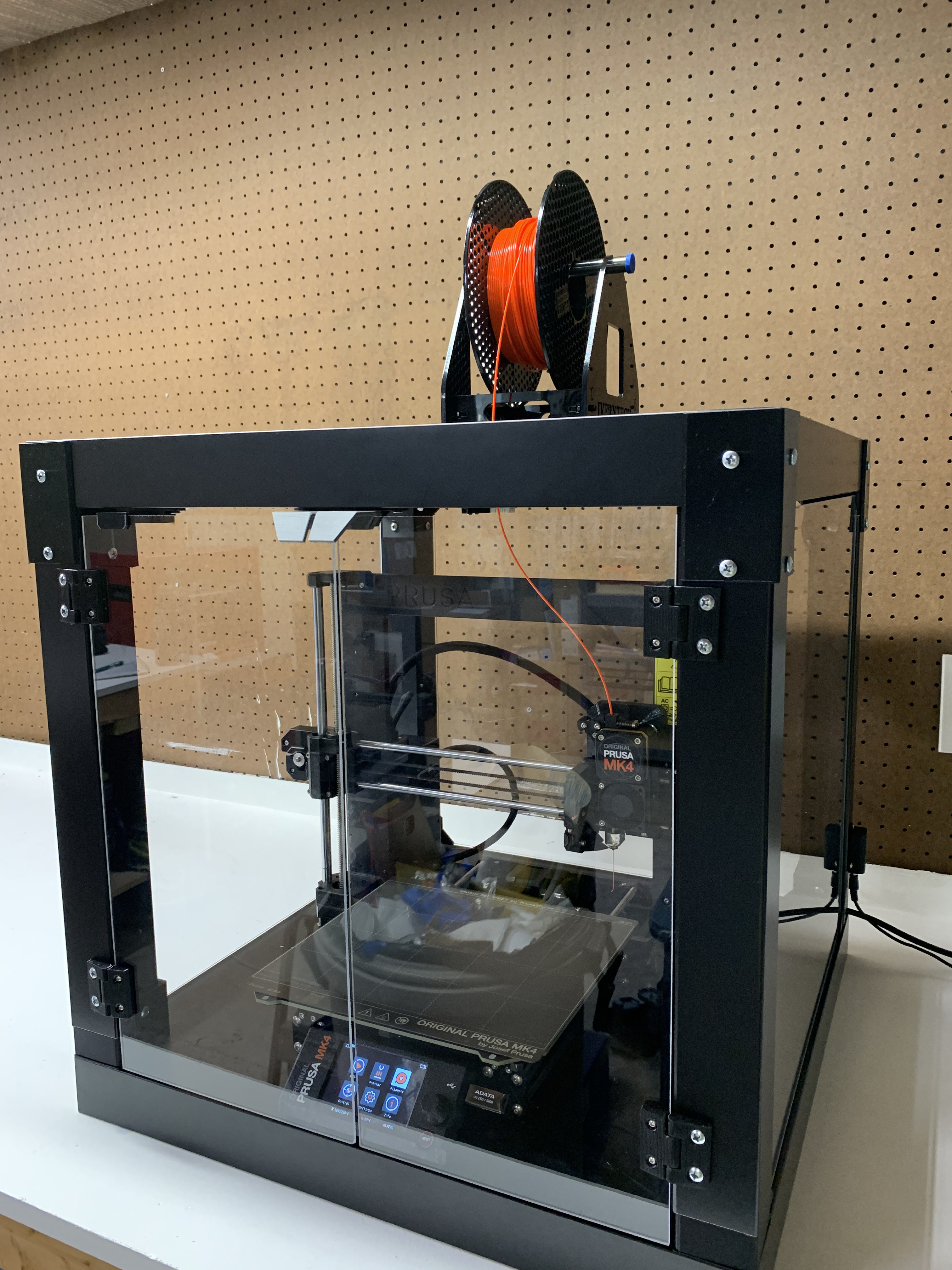 A structurally sound yet elegant lack enclosure