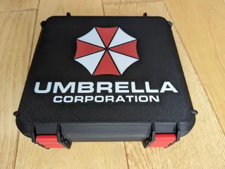 Umbrella Corporation Logo Magnet (Red/White Inserts) by plumpo, Download  free STL model