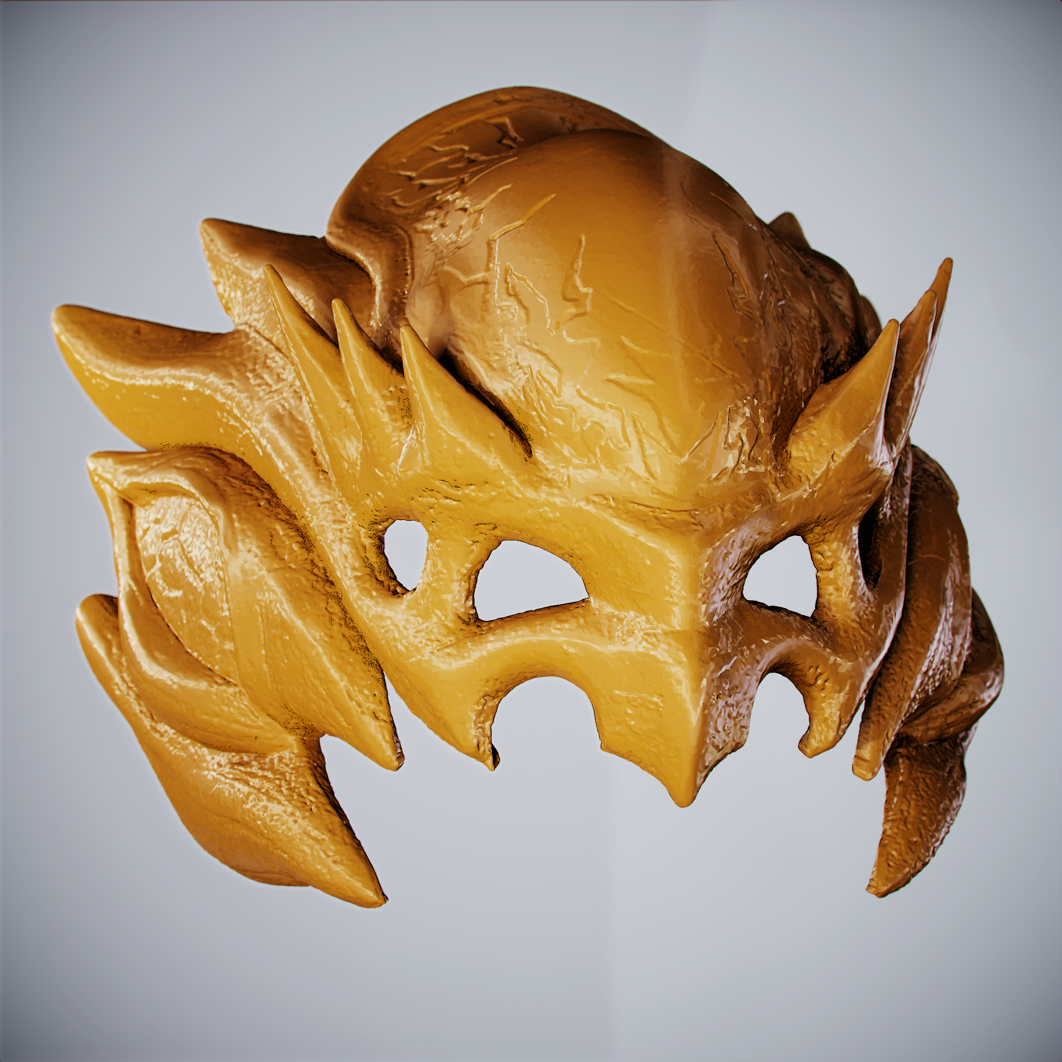 Ryu Hayubusa Mask from Ninja Gaiden Fan Art - Fiend Hayabusa