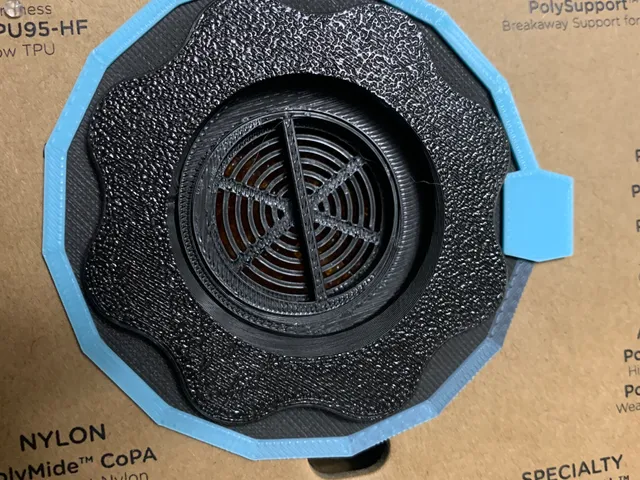 Round HueForge Filament Swatch
