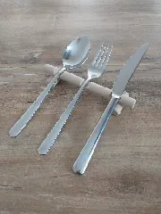 Floating Log Cutlery Rest – Minimalist Table Accessory