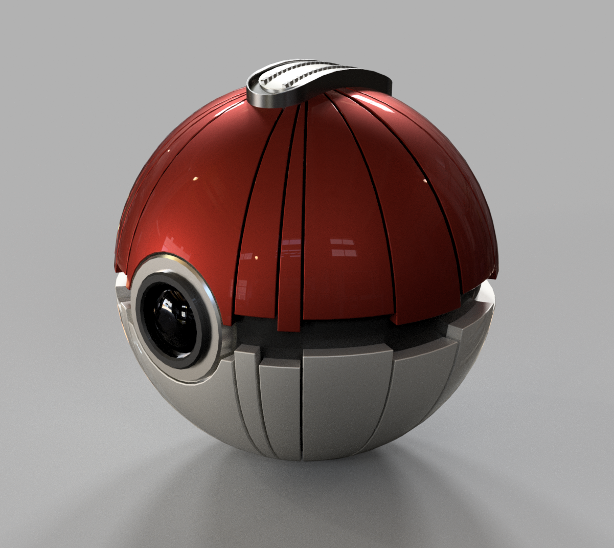 Pokeball Thermal Detonator for 1:12, 1:6 and 1:1 scale figures and cosplay Star Wars Pokemon mashup