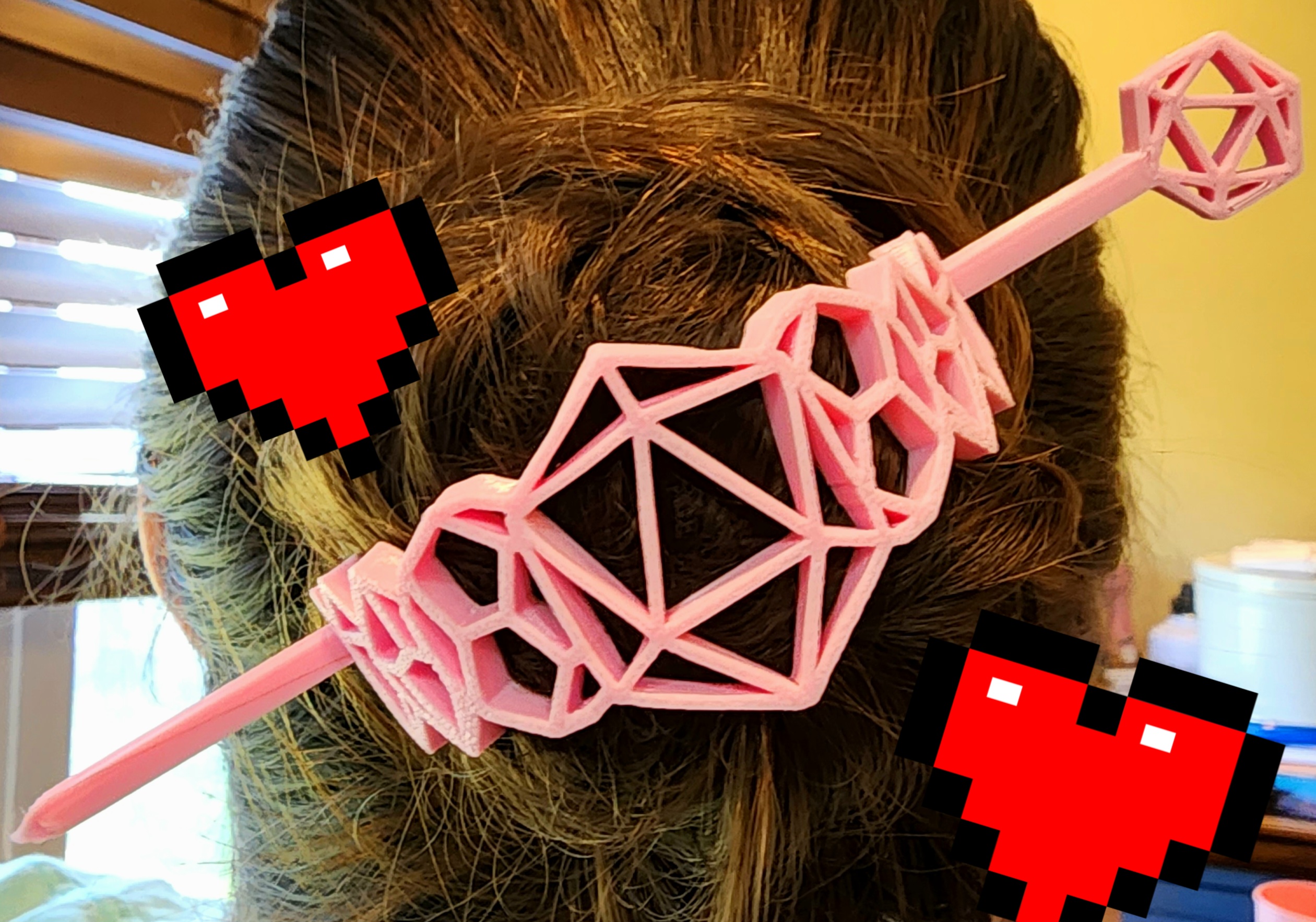Dice set hair piece