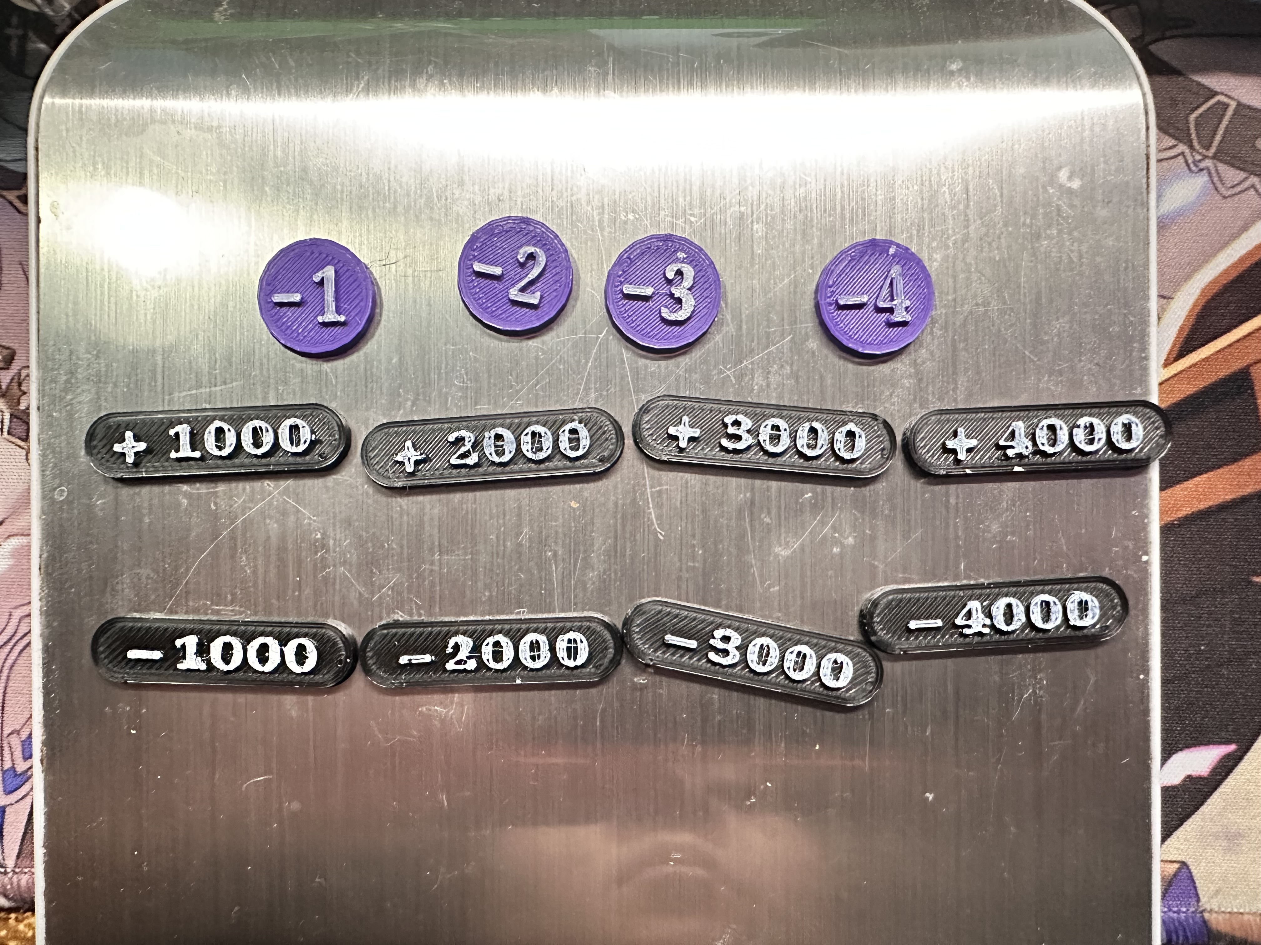 Trading Card Game Tokens (+/- counters)