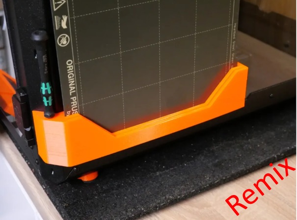 Remix Sheet holder for original Prusa Enclosure with Tool Holder 3D model thumbnail