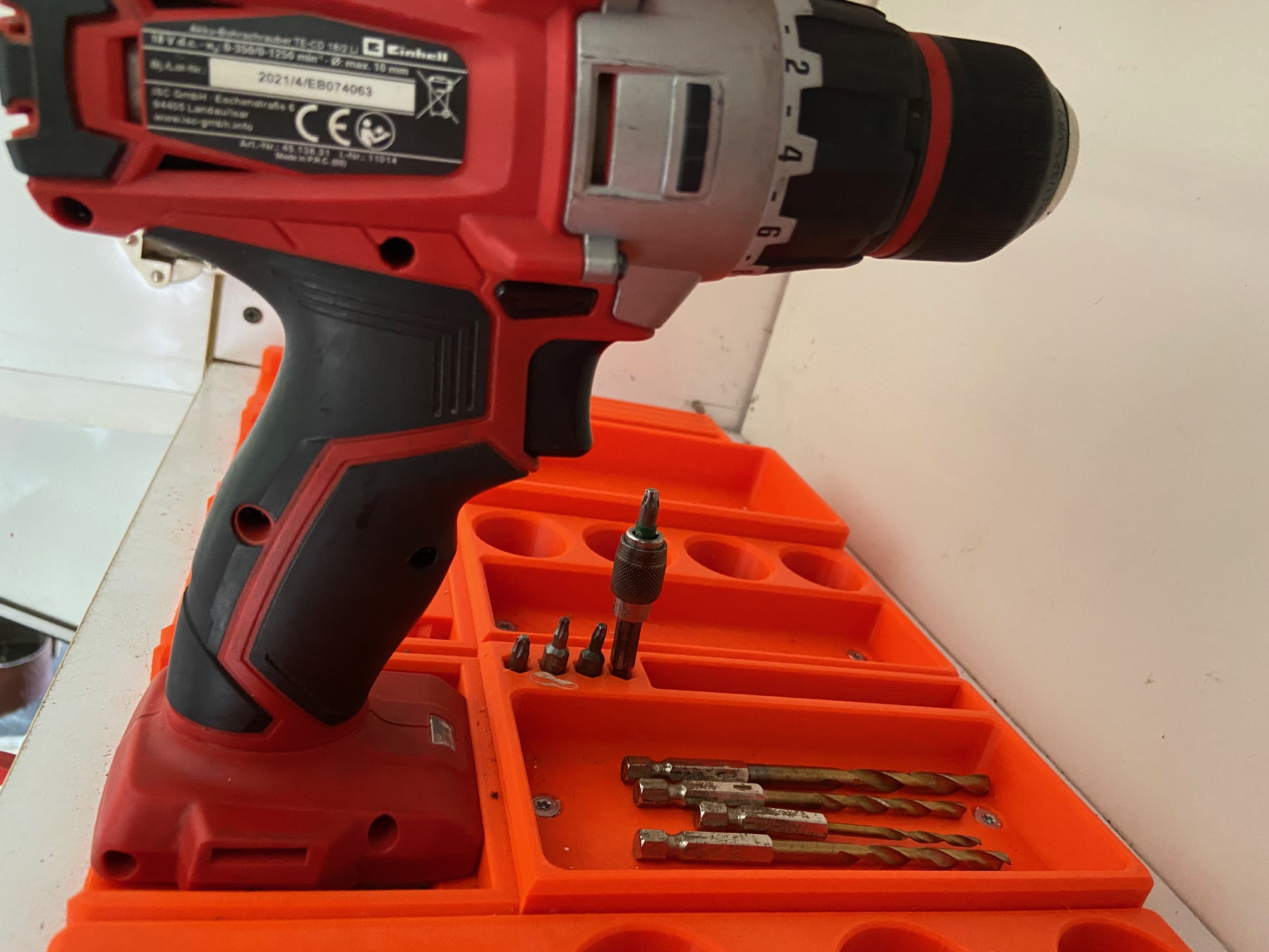 Holder for Cordless Drill - Einhell TE-CD 18 Li / Halterung für Akku Bohrschrauber
