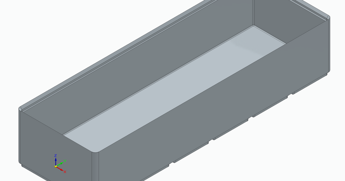 Gridfinity Box Parametric Solid Edge by Ripped Download free STL